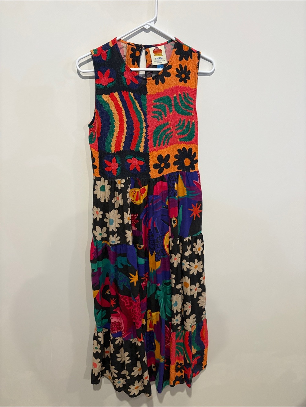 FARM DRESS Colorful Patchwork Floral Maxi Dress - Multi